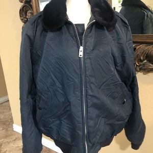 vintage Timber King‎ Mens bomber jacket - fits like a large (B4)